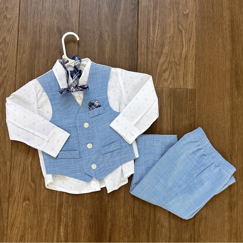 Like New Nautica Toddler Boy Formal 4-piece Suit